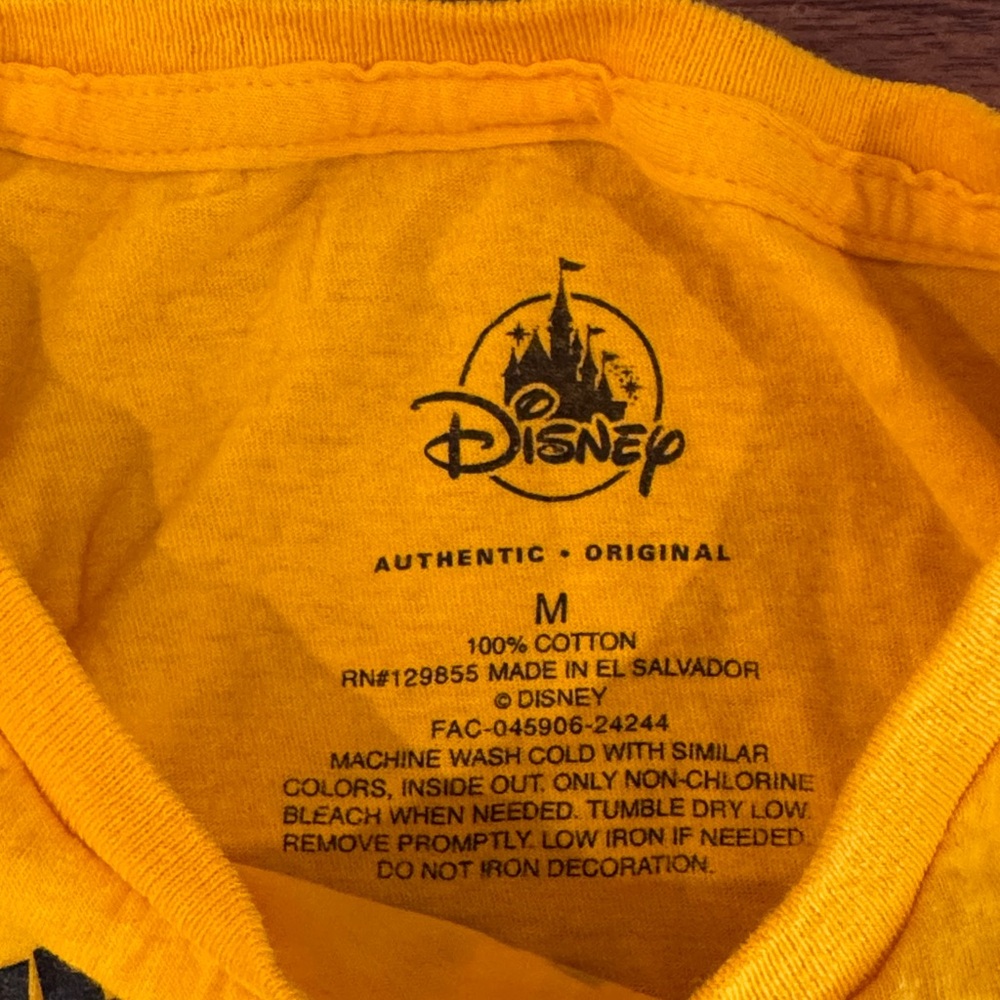 Disney Yellow T-Shirt with Iconic Logo - Picture 2 of 3